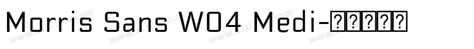 Morris Sans W04 Medi字体转换